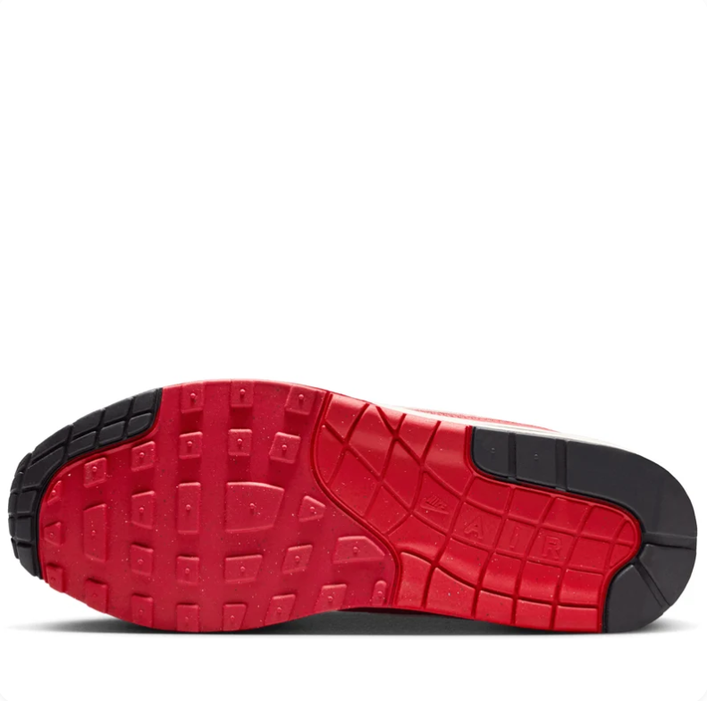 Nike Air Max Red Sneakers with Cream Swooshes & Viva Tejas Details