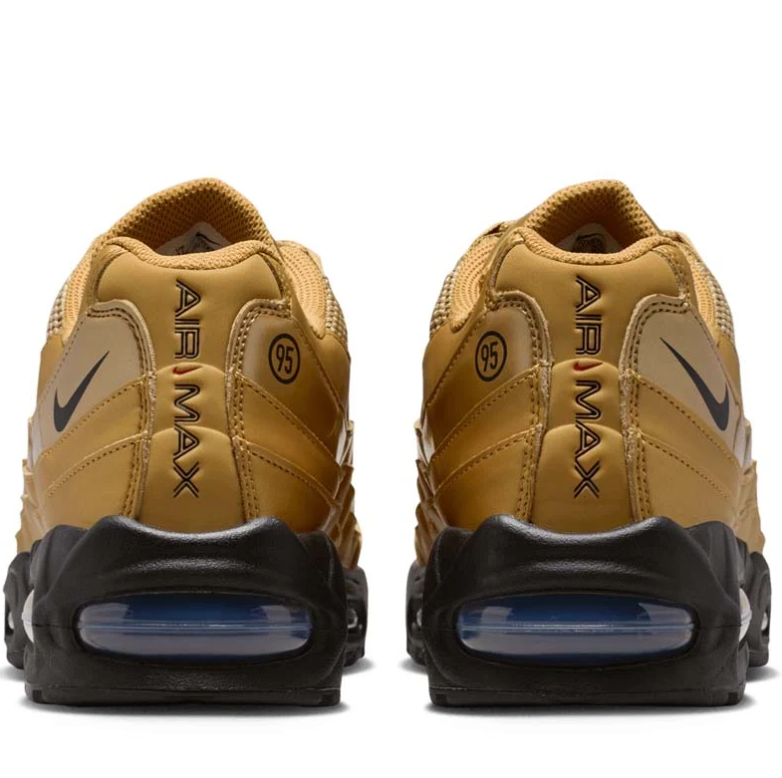 Nike Air Max Gold Sneakers with Wavy Panels & Black Soles