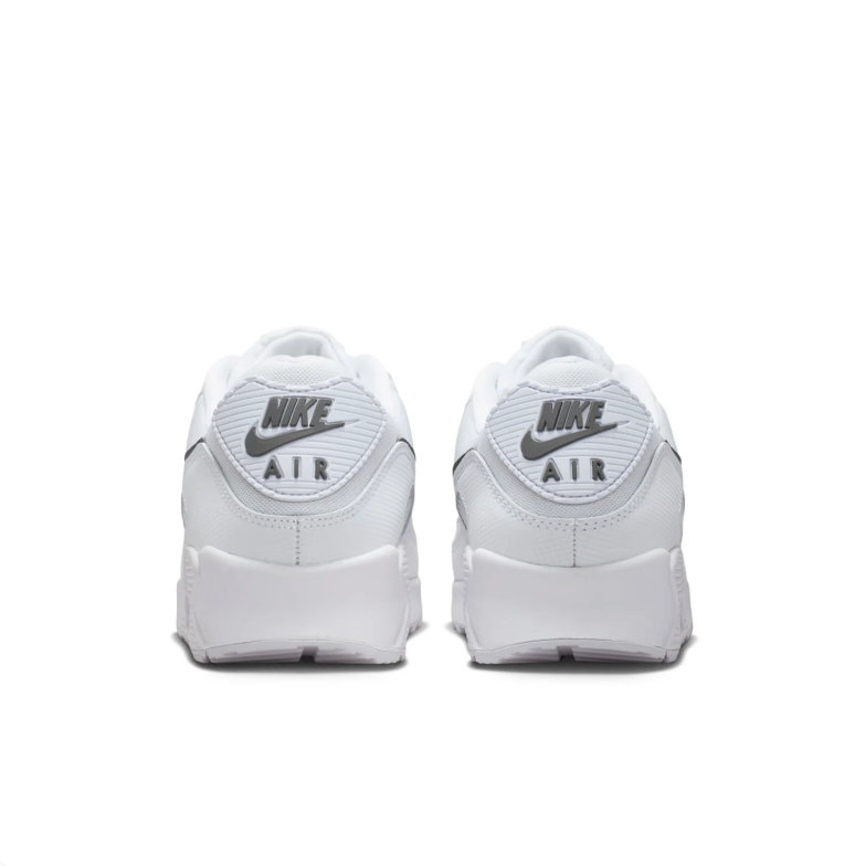 Nike Air Max White Sneakers with Dark Gray Swoosh Details