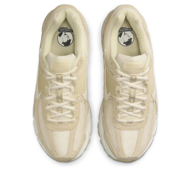 Nike Cream & Beige Sneakers with Layered Panels and Sculpted Soles