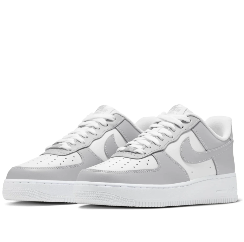 Nike White & Light Gray Low-Top Sneakers