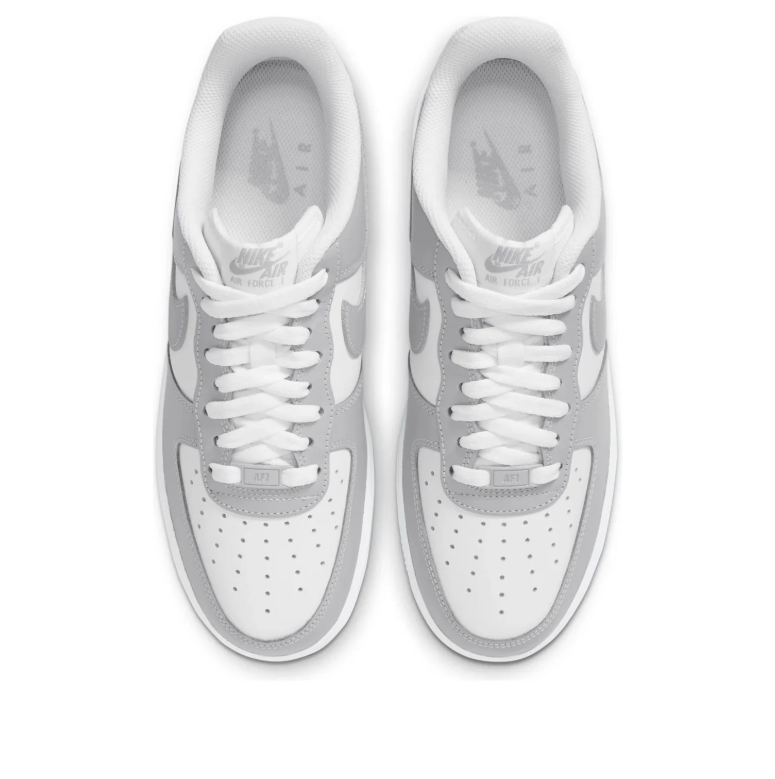 Nike White & Light Gray Low-Top Sneakers