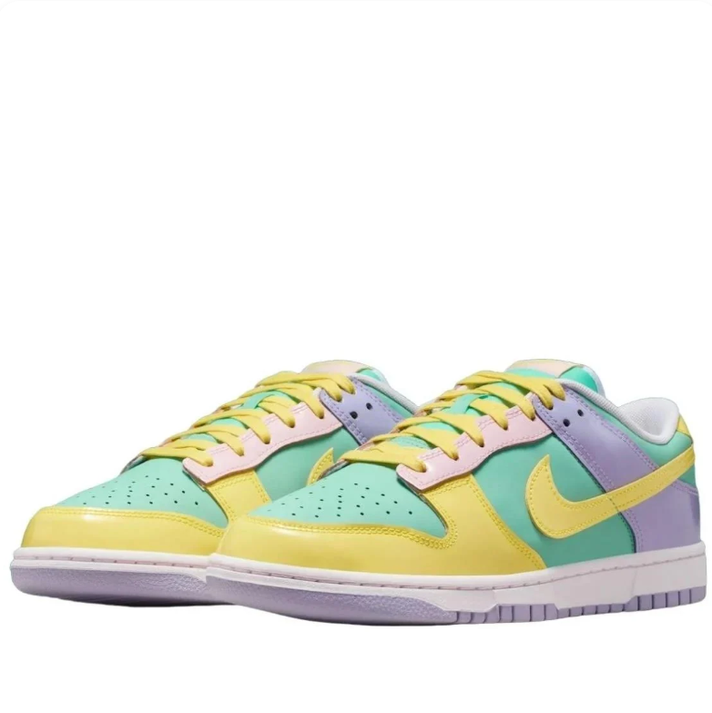 Nike Pastel Low-Top Sneakers in Mint, Yellow, Lavender & Pink
