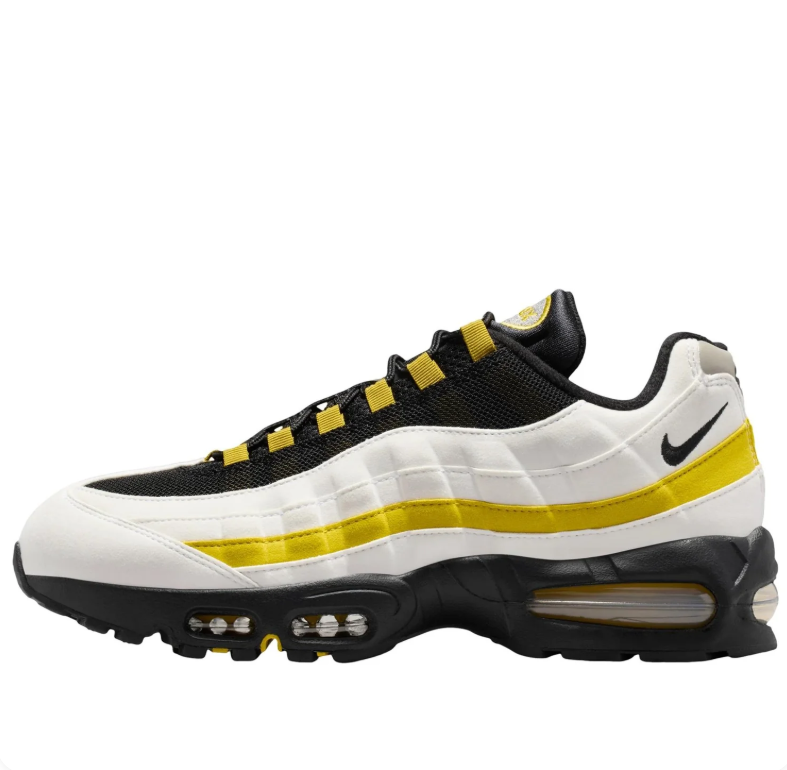 Nike Air Max Sneakers in White, Black & Yellow