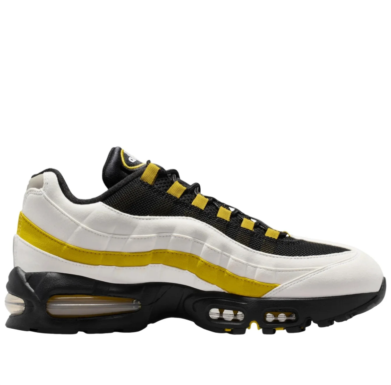 Nike Air Max Sneakers in White, Black & Yellow