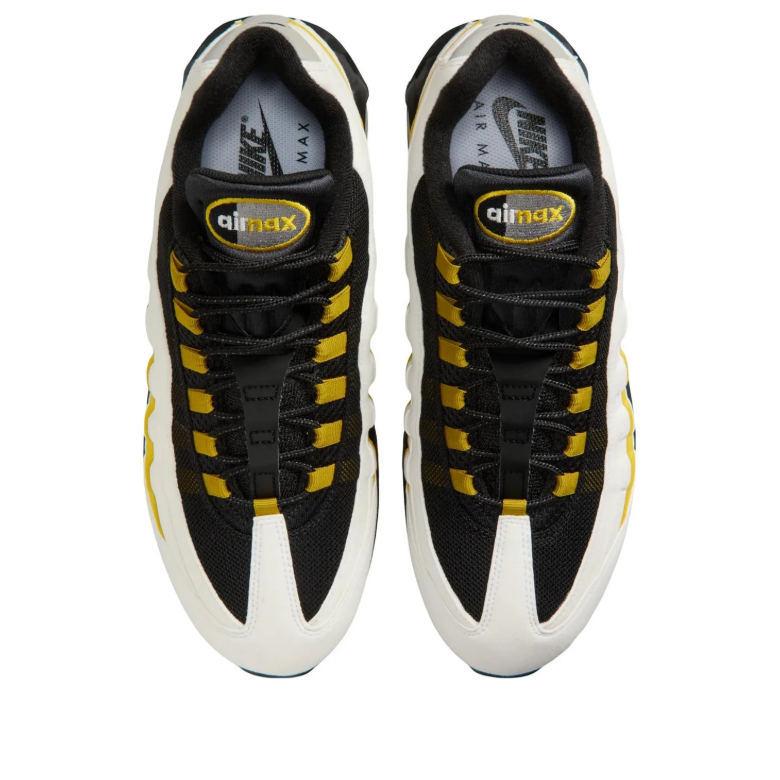 Nike Air Max Sneakers in White, Black & Yellow