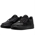 Nike Black Snakeskin-Pattern Low-Top Sneakers with 8 & 24 Heel Details
