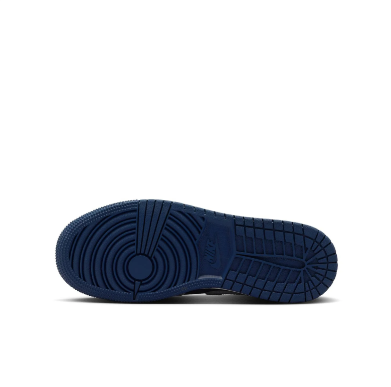Air Jordan Mid-Top Sneakers in Navy Blue & Light Gray