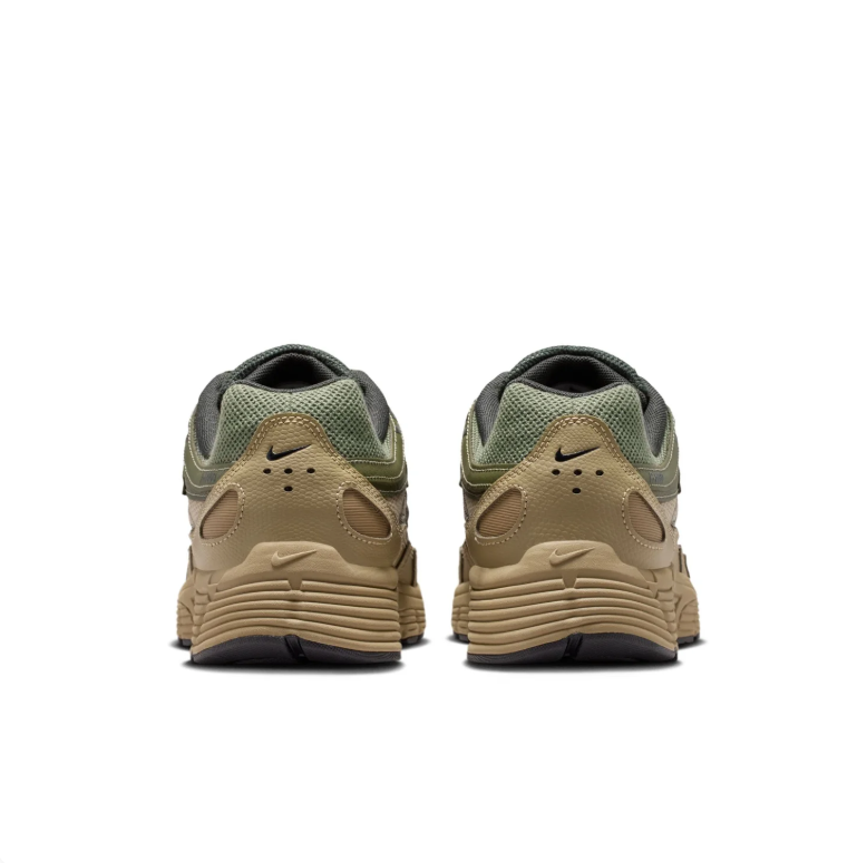 Nike Low-Top Sneakers in Olive Green & Tan with Black Swoosh
