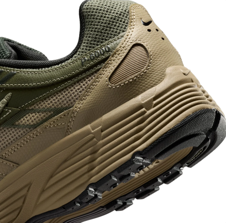 Nike Low-Top Sneakers in Olive Green & Tan with Black Swoosh